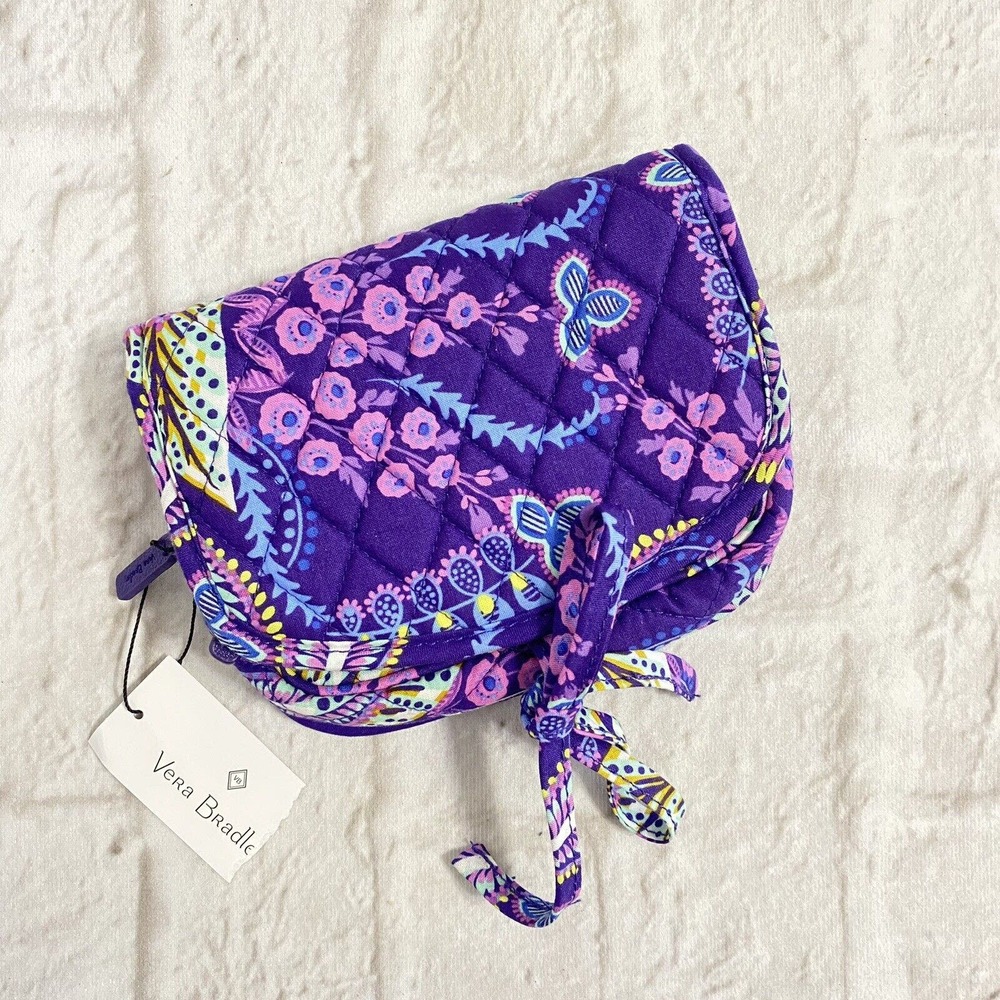 Very Bradley Batik Leaves Jewelry Case 7 Inch X 5 Inch New With Tags